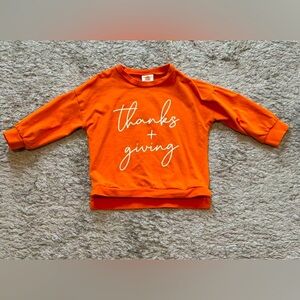 Abby & Evie Boutique toddler Thanksgiving long sleeve shirt
